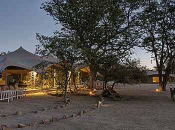 Malansrus Tented Camp: Blick über die Main Area