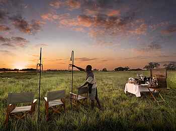 Atzaro Okavango: Sundowner im Delta