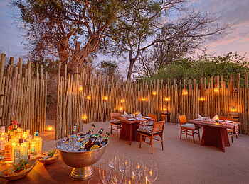 Chisa Busanga Camp: Abendstimmung