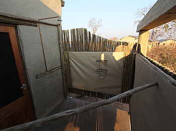 Chobe Elephant Camp: Outdoordusche Chobe Elephant Camp: Outdoordusche
