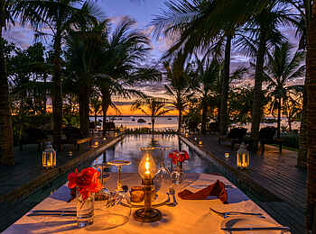 Ibo Island Lodge: Privates Dinner am Pool