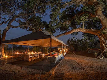 Kweene River Camp: Speisebereich