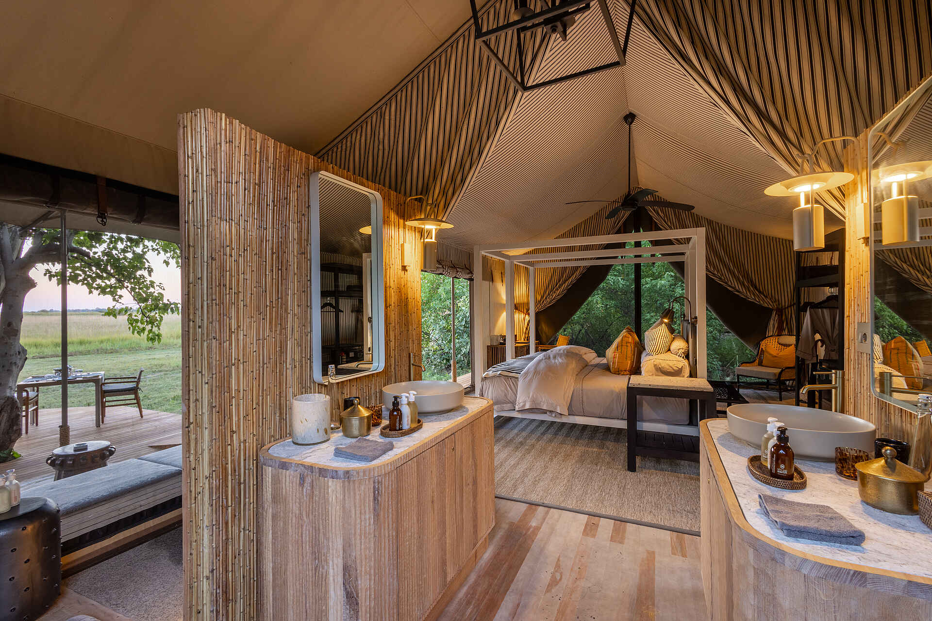 Monachira Camp: Ein offenes Badezimmer