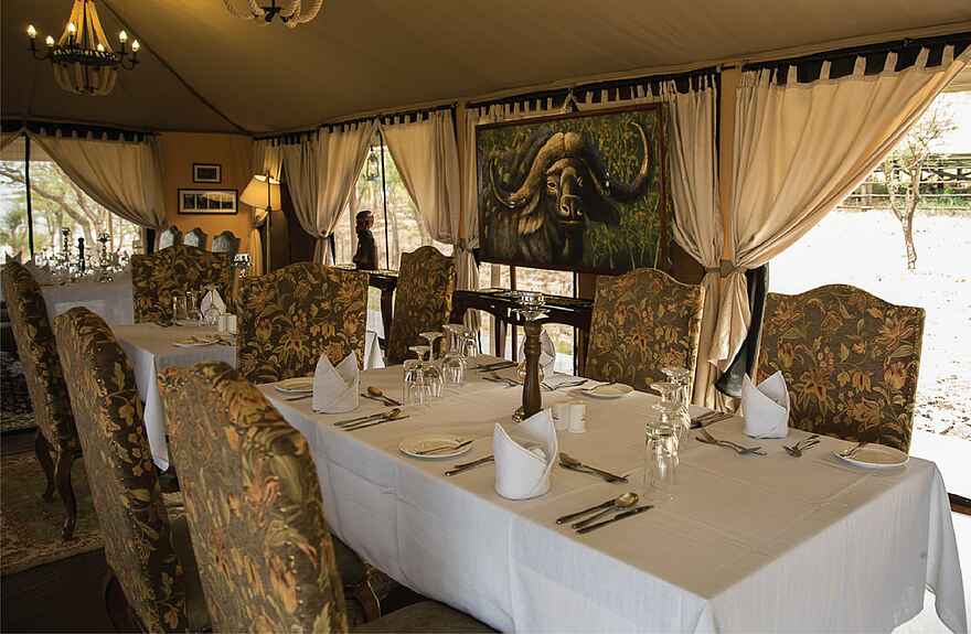 Ole Serai Luxury Camp - Seronera: Speisezelt Ole Serai Luxury Camp - Seronera: Speisezelt