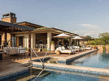 Singita Milele: Poolbereich