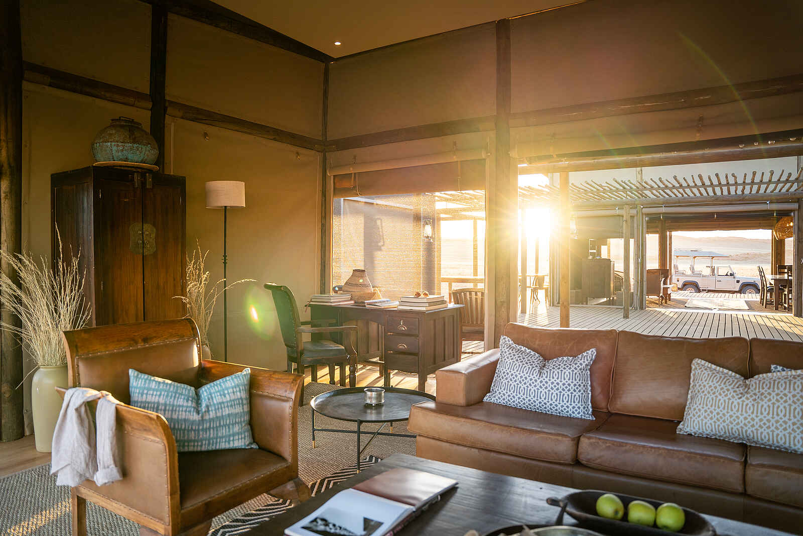 Wolwedans Plains Camp: In der Lounge Wolwedans Plains Camp: In der Lounge