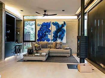 Cheetah Plains Karula House: Lounge einer Suite Cheetah Plains Karula House: Lounge einer Suite