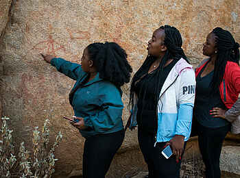 Matobo Hills Lodge: Felsmalereien Matobo Hills Lodge: Felsmalereien