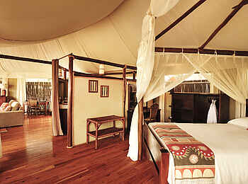 Anabezi Luxury Tented Camp: Überblick über das Zeltinnere