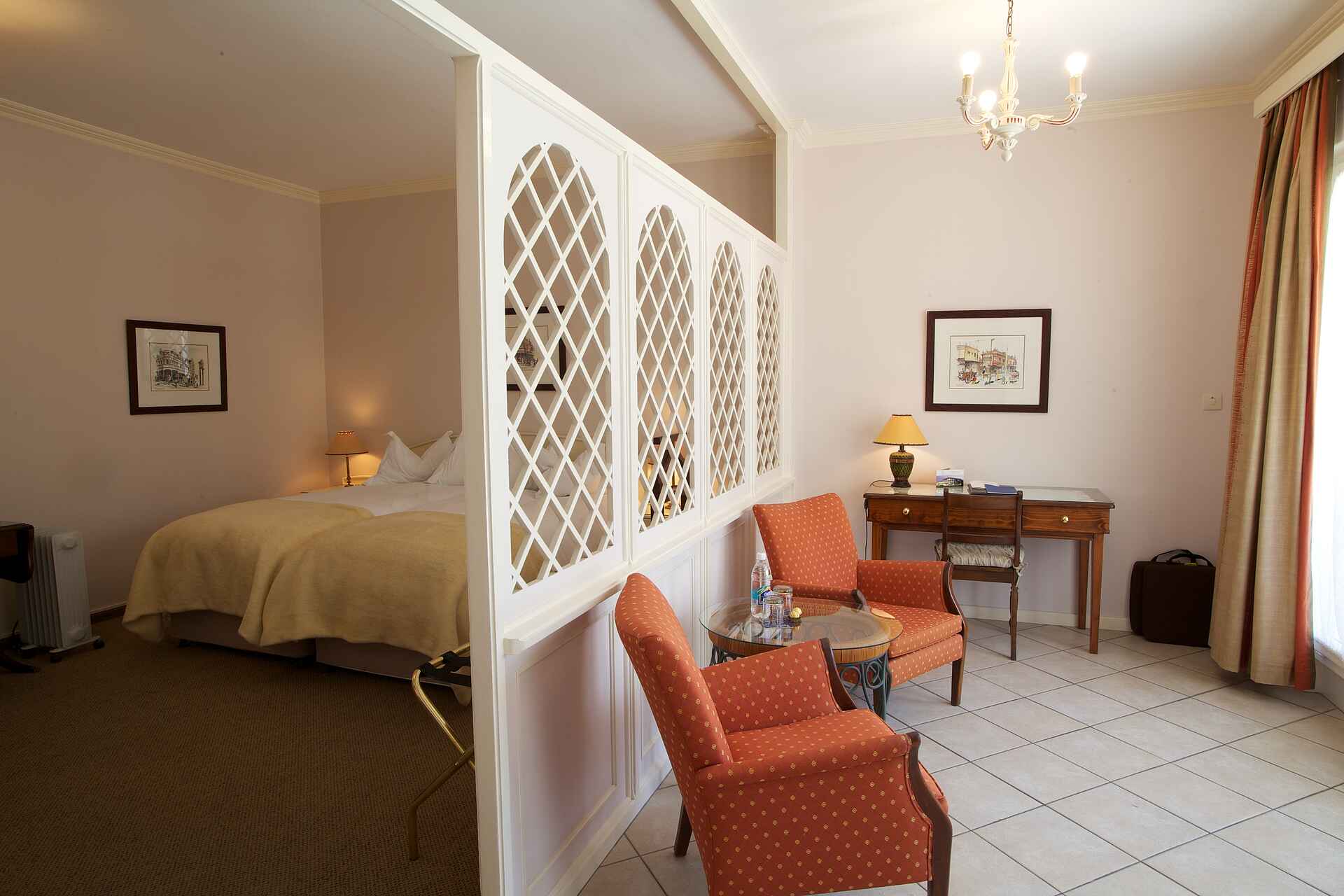 Hansa Hotel: Veranda Hansa Hotel, Swakopmund, Doppelbett, Doppelzimmer, Swakopmund Hotel