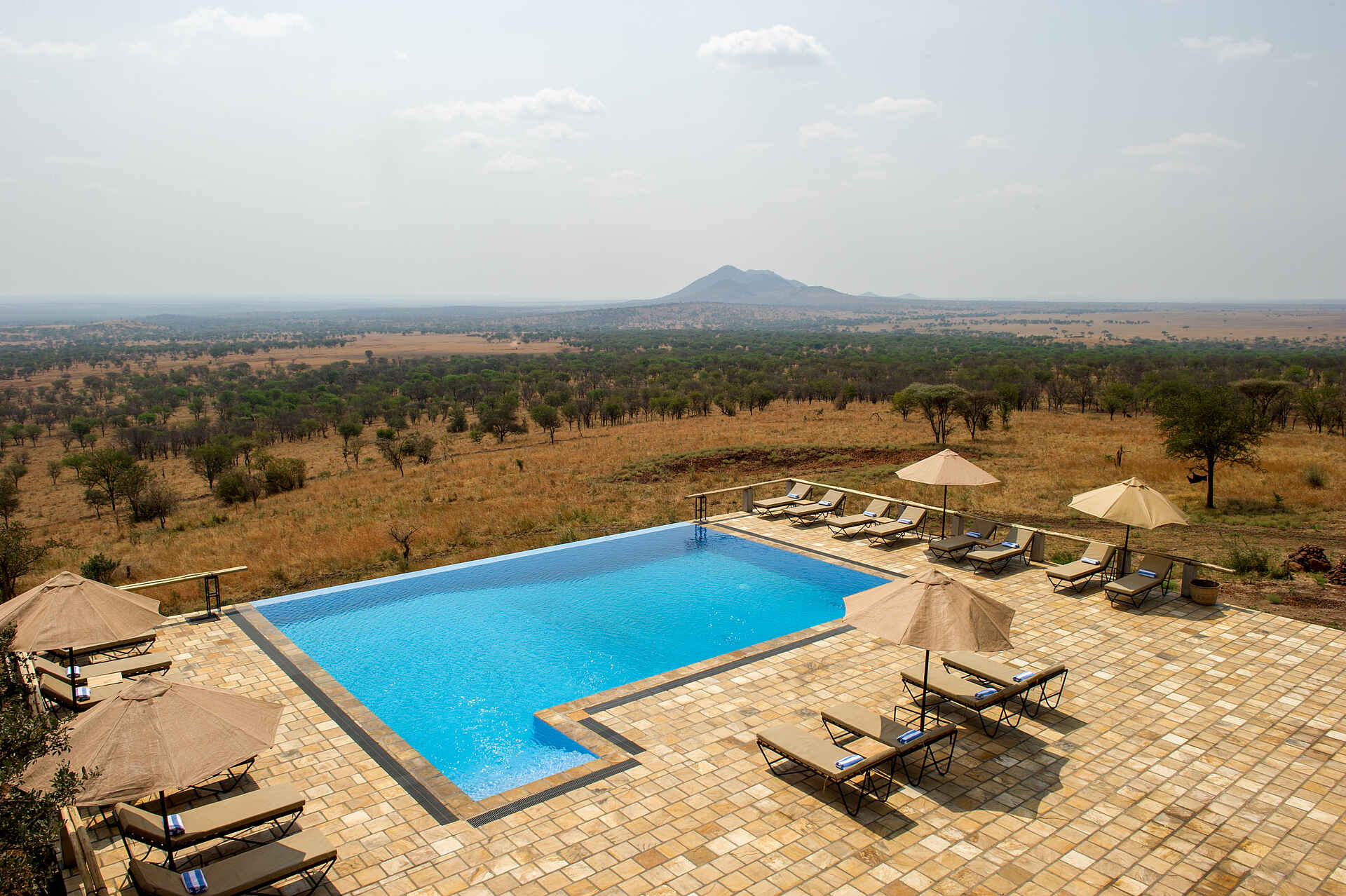 Kubu Kubu Tented Camp: Blick von oben auf den Swimmingpool
