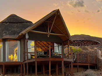 Namib Outpost: Blick auf eine Suite Namib Outpost: Blick auf eine Suite