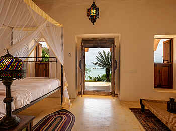 Qambani Luxury Resort: Castaway Villa Blick nach draußen