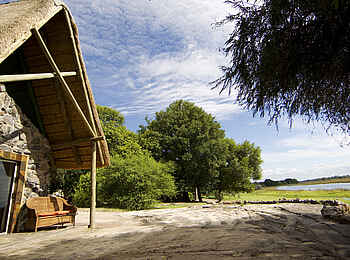 Thamalakane River Lodge: Blick auf den Fluss Thamalakane River Lodge: Blick auf den Fluss