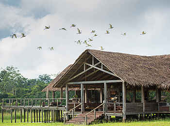 Mboko Camp: Ansicht des Speisesaals