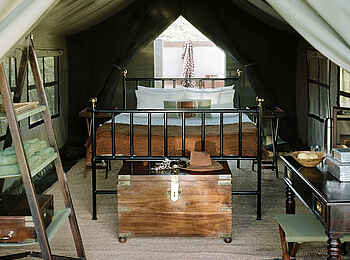 Camp Kalahari: Gästezeltinterieur