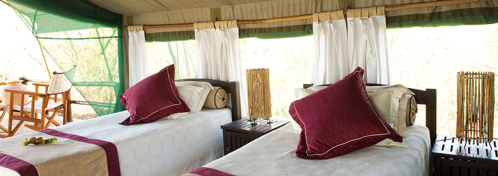 Kasaka River Lodge: Zwei Einzelbetten Kasaka River Lodge: Zwei Einzelbetten