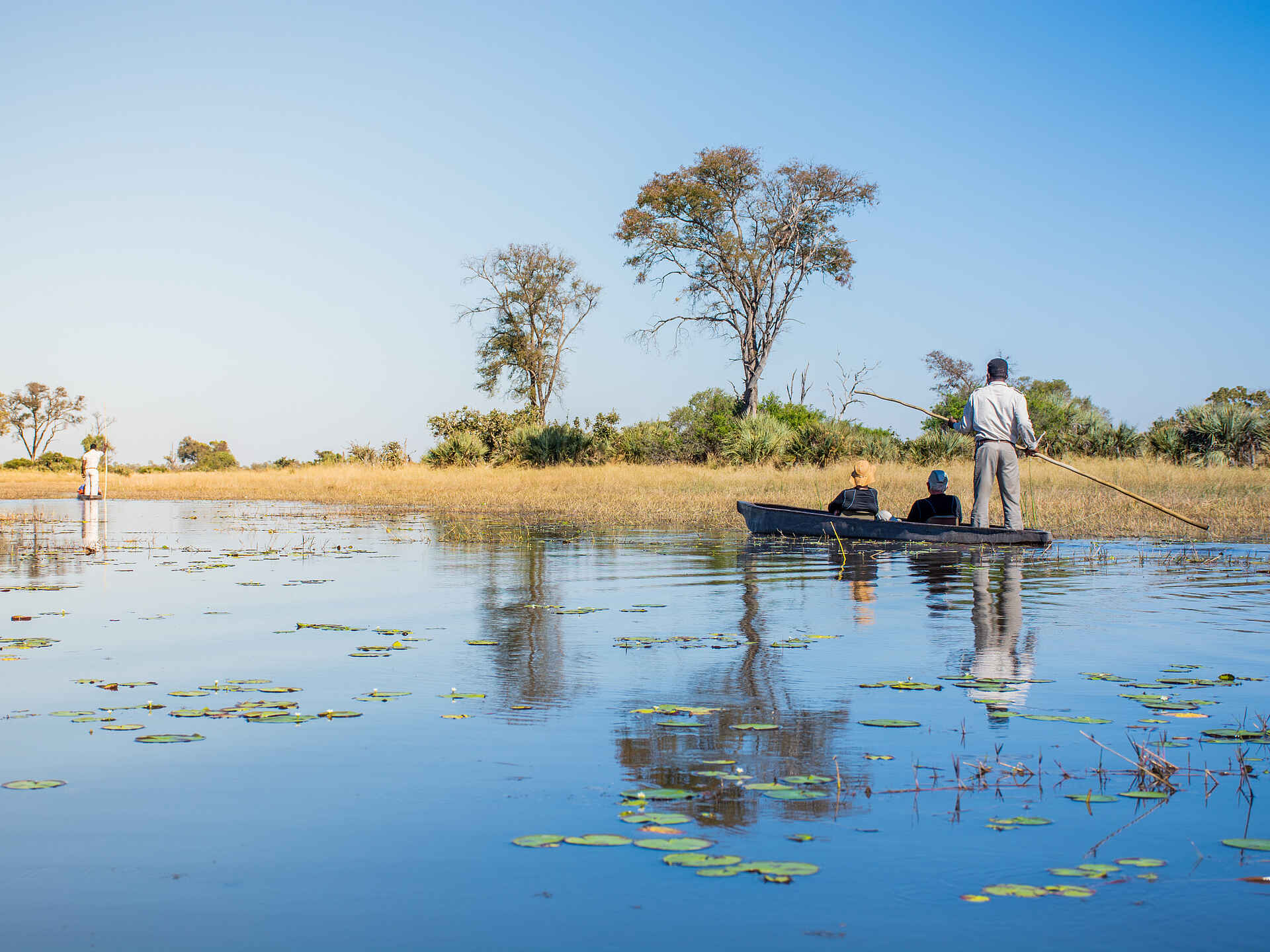 Mma Dinare Camp: Fahrt mit dem Mokoro