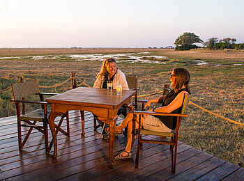 Mukambi Busanga Plains Camp: Das Aussichtsdeck Mukambi Busanga Plains Camp: Das Aussichtsdeck