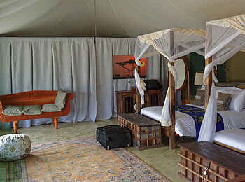 Naona Moru Camp: Sitzgelegenheit im Zweibettzimmer