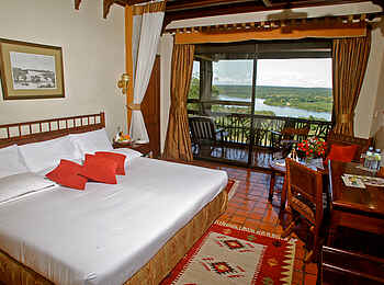 Paraa Safari Lodge: Schlafzimmer Suite Paraa Safari Lodge: Schlafzimmer Suite