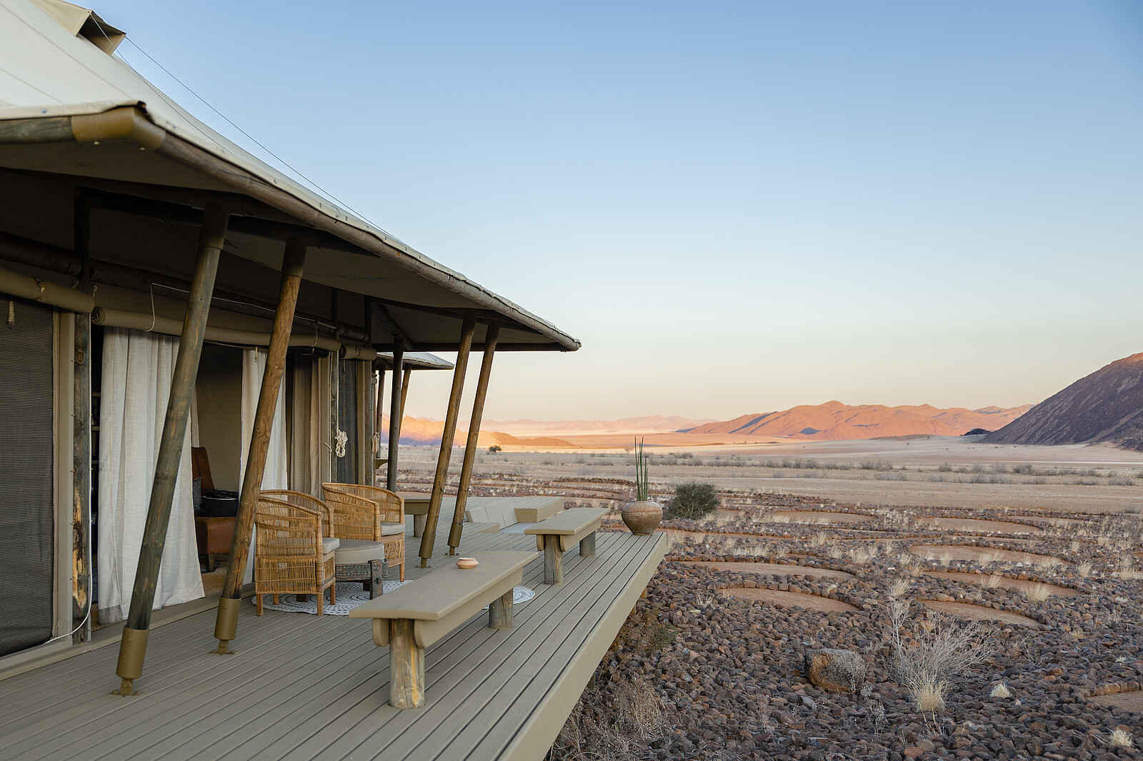 Wolwedans Boulders Camp: Room Deck Wolwedans Boulders Camp: Room Deck