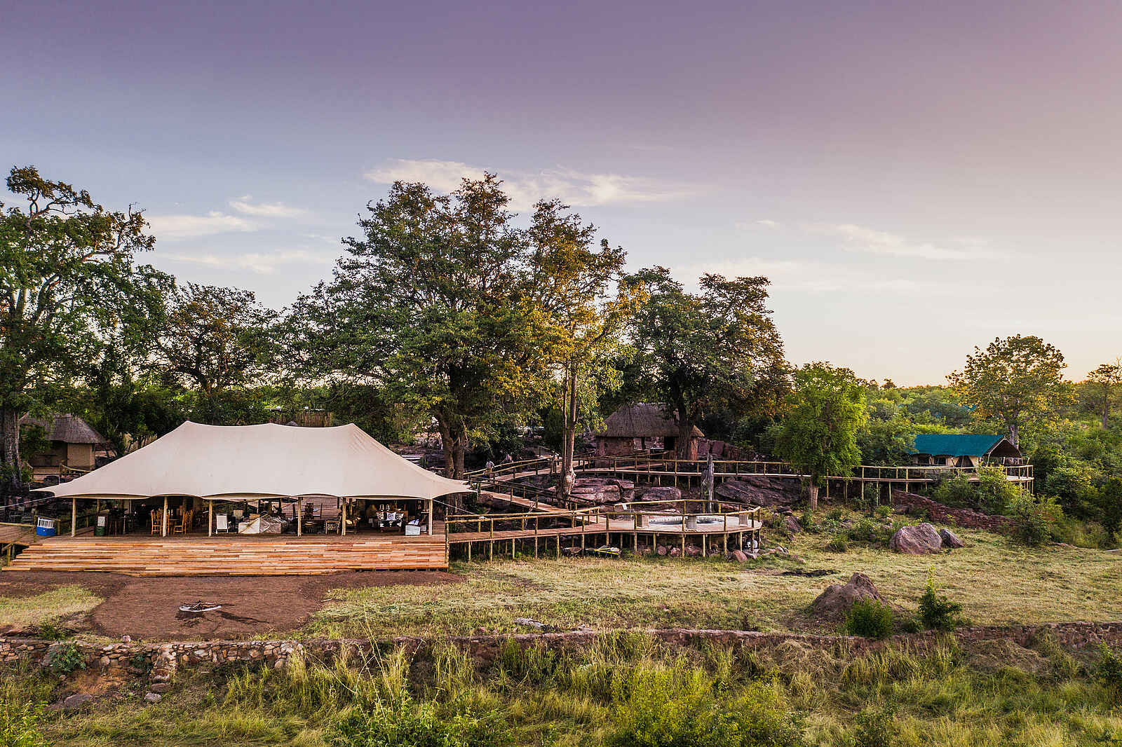 Deteema Springs Camp: Blick auf das Camp Deteema Springs Camp: Blick auf das Camp