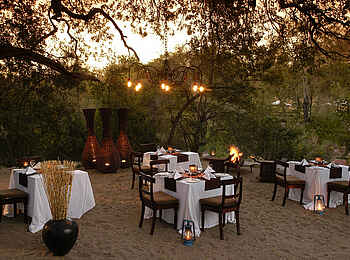 Sabi Sabi Little Bush Camp: Dinner im Busch