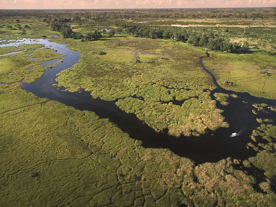 Duba Plains Camp: Luftbild Duba Plains Camp: Luftbild