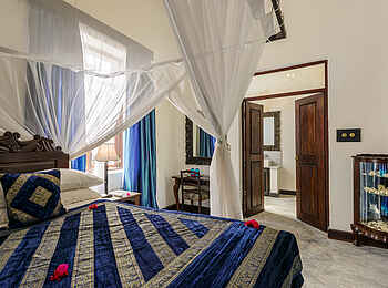 Ibo Island Lodge: Schlafbereich des Djolwe Zimmers