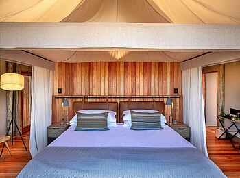 Khwai Lediba: Doppelbett Khwai Lediba: Doppelbett