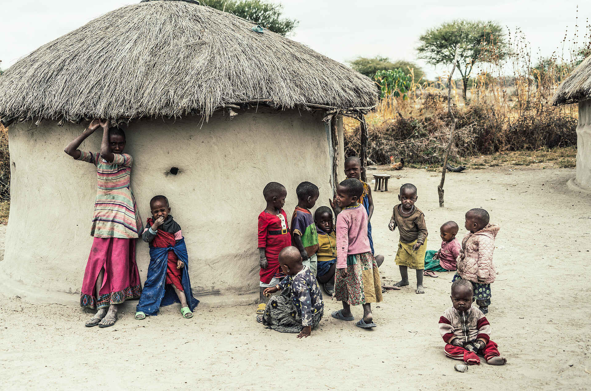 Lemala Mpingo Ridge Lodge: Kinder im Masai Dorf