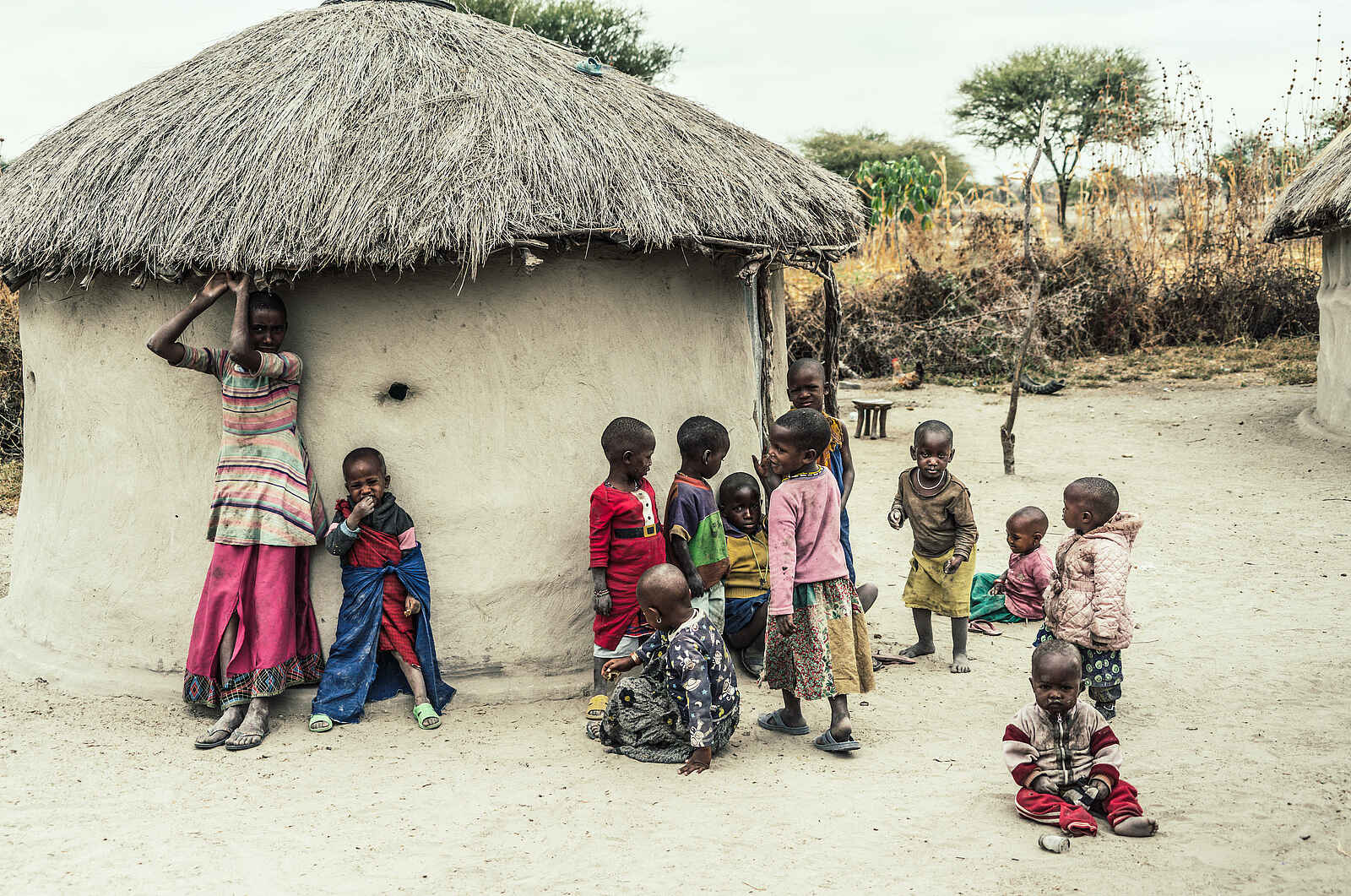 Lemala Mpingo Ridge Lodge: Kinder im Masai Dorf Lemala Mpingo Ridge Lodge: Kinder im Masai Dorf