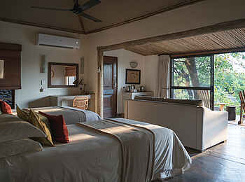 Mashatu Lodge: Aussicht auf die Veranda Mashatu Lodge: Aussicht auf die Veranda