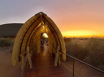 Red Dunes Lodge: Der Eingang