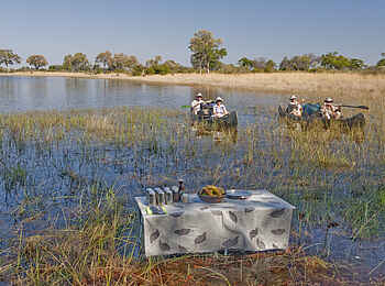 Selinda Canoe Trail: Wohlverdiente Pause