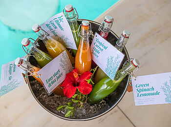 Bahia Mar Boutique Hotel: Frisch gepresste Säfte Bahia Mar Boutique Hotel: Frisch gepresste Säfte