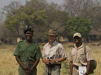 Mapazi Camp: Baron, Deb und Sebastian