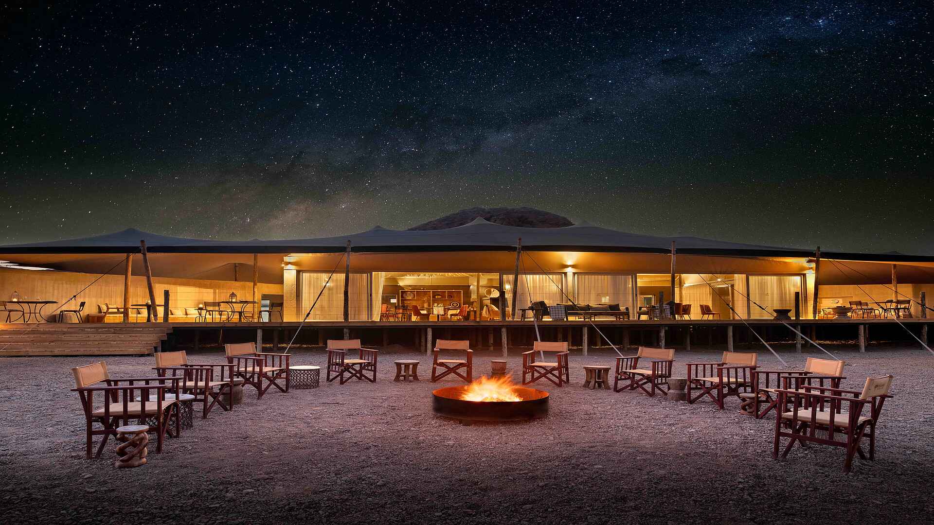 Hoanib Elephant Camp: Feuerstelle