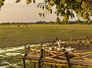 Kafunta River Lodge: Aussichtsdeck