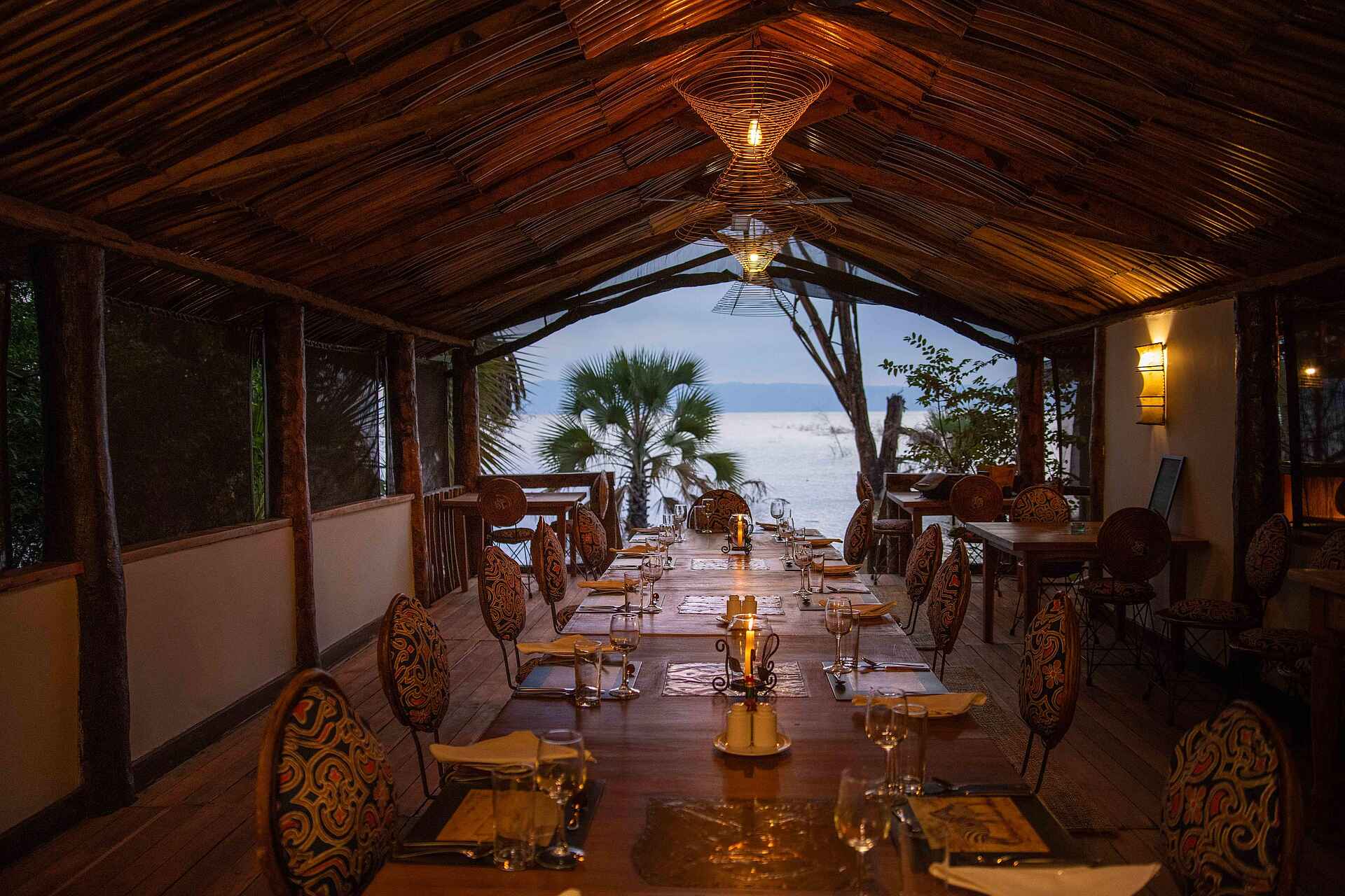 Kisima Ngeda Camp: Dinner im Restaurant