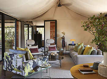 Molori Mashuma Luxury Tented Camp: Villa Style Tented Suite - Lounge