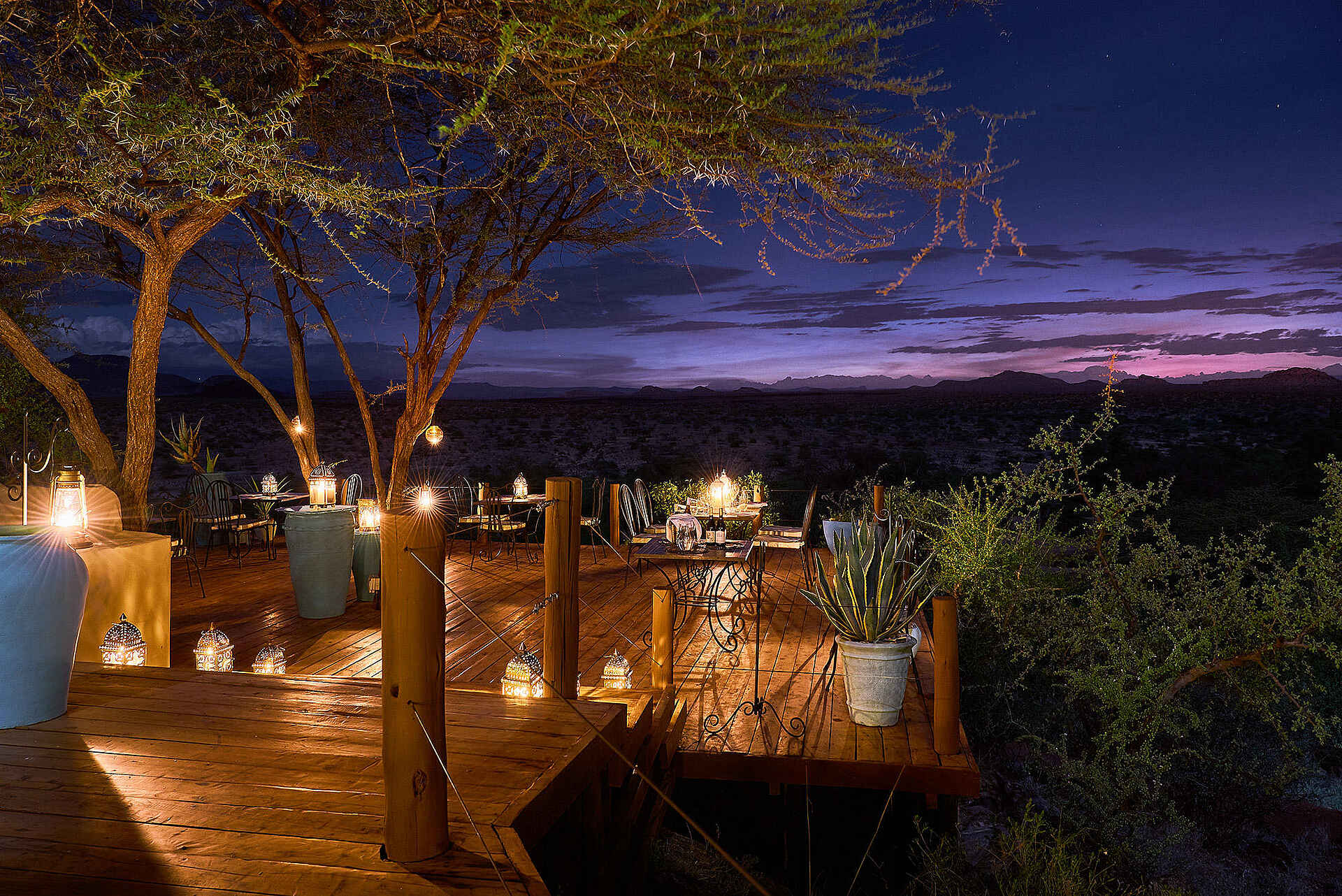 Sasaab Camp: Abendstimmung