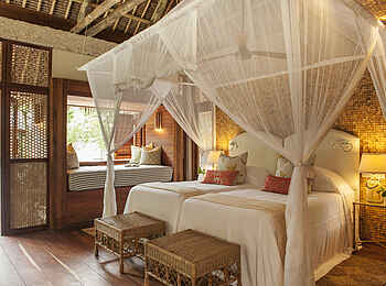 Vamizi Island: Papilio Schlafzimmer mit Einzelbetten