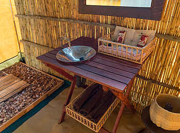 Hwange Bush Camp: Waschtisch