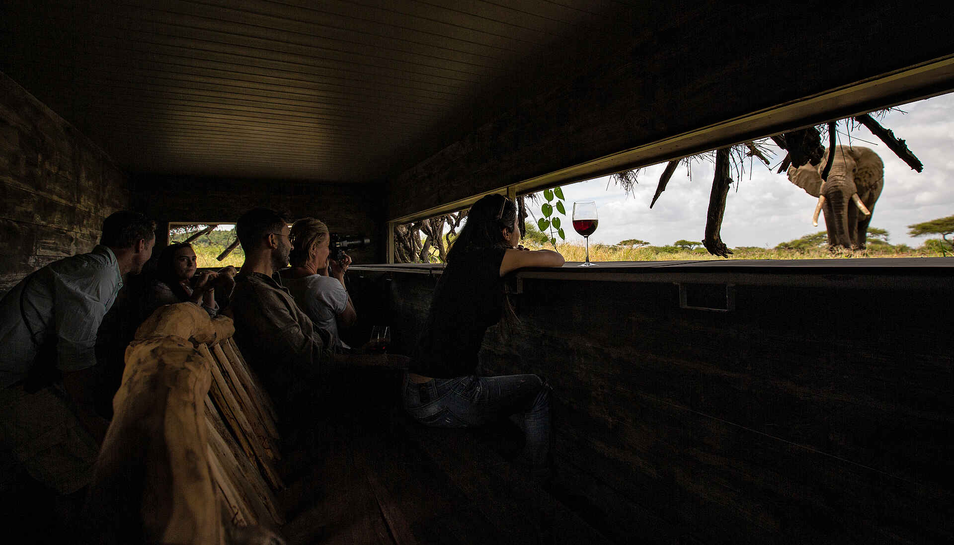 Ol Donyo Lodge: Im Unterstand der Lodge Ol Donyo Lodge: Im Unterstand der Lodge