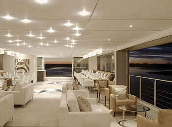 Zambezi Queen: Festliche Stimmung im Speisesaal