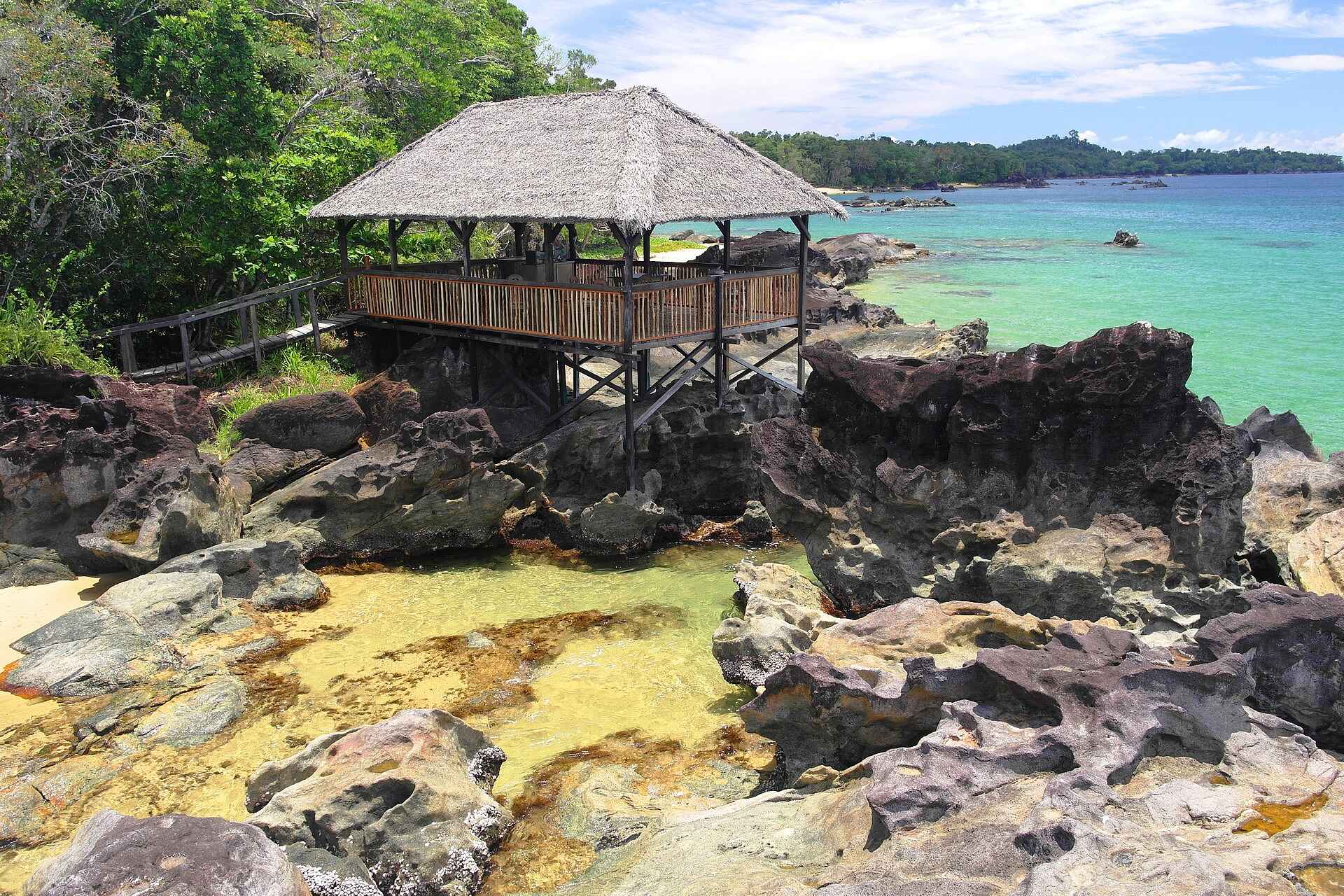 Masoala Forest Lodge: Hütte am Strand