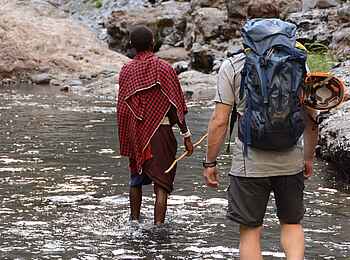Lake Natron Camp: Wanderung am Engare Sero