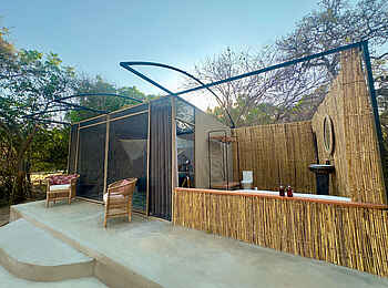 Luambe Horizons Camp: Blick auf das Canvas Chalet